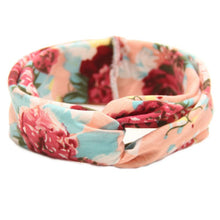 Floral Print Turban Headband Baby Top Knot Headband Girls Headwrap Head Band Hair Accessories Headwear Bandeau Bebe Fille LE3 SM6