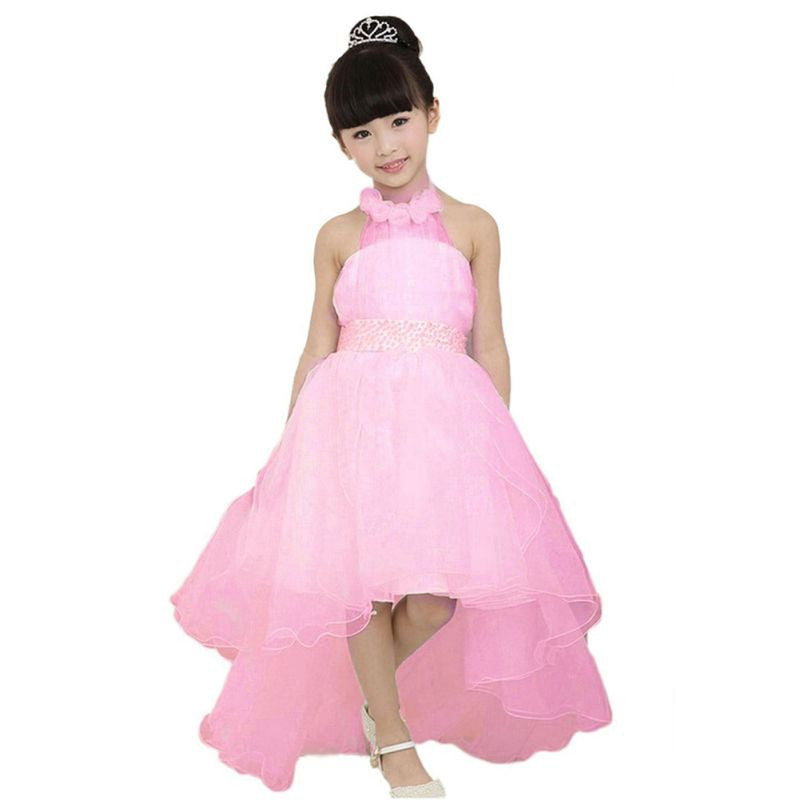 Flower Girl Dress Birthday Wedding Formal Pageant Recital Graduation Bridesmaid SM6