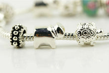 For Women Men Jewelry Sliver Plated Chain Bracelet Vintage Bohemian Love Beads Bracelets   Bangles SM6