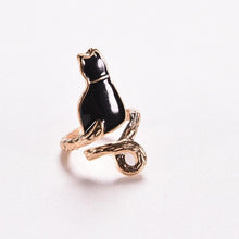 For Women Vogue Nail Rings Chic Knuckle Rings Jewelry 4pc Crystal Black Cat Pearl Rings Set SM6
