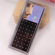 For Your Choice Women Trendy Crystal Rhinestone Bulk Bone Straight Stud Bar Piercing Nose Ring 40pcs pack 2 Colors SM6