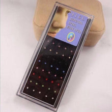 For Your Choice Women Trendy Crystal Rhinestone Bulk Bone Straight Stud Bar Piercing Nose Ring 40pcs pack 2 Colors SM6