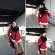 FreeNew Fashion Warm Men Pure Wool Knitted Neck Long Wraps Shawl Scarf SM6