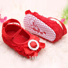 Baby Girls Rose Shoes Toddler party rose flower first walker princess dress shoes SM6