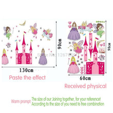 Cartoon children baby nursery room furnished bedroom bedside cartoon stickers angel castle wall stickers HM1833 SM6