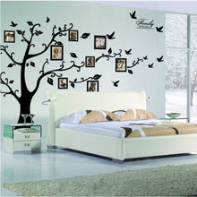 :Large 200*250Cm/79*99in Black 3D DIY Photo Tree PVC Wall Decals/Adhesive Family Wall Stickers Mural Art Home Decor SM6