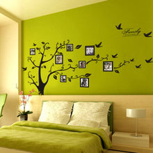 :Large 200*250Cm/79*99in Black 3D DIY Photo Tree PVC Wall Decals/Adhesive Family Wall Stickers Mural Art Home Decor SM6