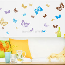 butterfly Big Environmental Friendly Wall Stickers, Parlor Sofa TV Background Wall Decals SM6