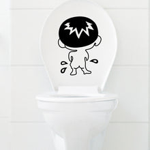 1pcs Cheap New Various Cute Cartoon Toilet Sticker Home Decor Wall Stricker Funny Wall Bathroom Toilet Sticker SM6