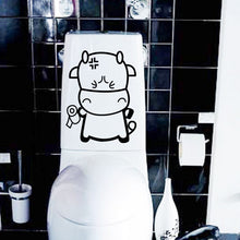 1pcs Cheap New Various Cute Cartoon Toilet Sticker Home Decor Wall Stricker Funny Wall Bathroom Toilet Sticker SM6