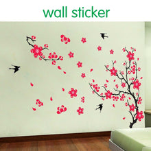 Bedroom/ TV Backgroud/ Sofa Background Plum Wall Decals Removable PVC wall stickers 60*90cm SM6