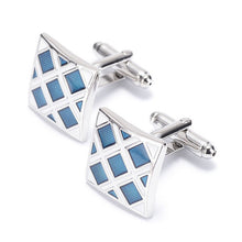 French Cufflinks For Mens Jewelry Shirt Cufflinks Cuff Buttons Blue Color Cuff Link For Wedding SM6