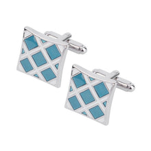 French Cufflinks For Mens Jewelry Shirt Cufflinks Cuff Buttons Blue Color Cuff Link For Wedding SM6