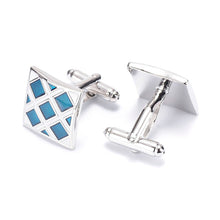 French Cufflinks For Mens Jewelry Shirt Cufflinks Cuff Buttons Blue Color Cuff Link For Wedding SM6