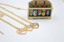 Friend Gift Collar Necklace Friendship Pendant Necklace Jewelry 3Pcs  Heart Shaped Best Friends Necklace SM6