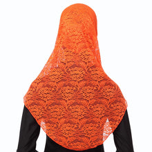 Full Cover Muslim Hat Hijab Two piece Lace Hoofddoek Moslima Solid Islamic Head Turbans Cap Beanies Arab Scarfs SM6