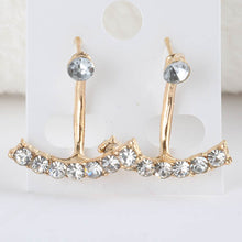 Gift NEW Fashion Lovely 18K Earrings Gold Plated sweet Little Colorful Crystal Earrings Hoop for Women SM6