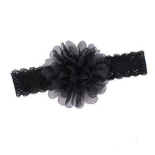 Girl Baby Ruffle Flower Lace Hairband Elastic Headband Baby BlackHair Band HeaddressSM6