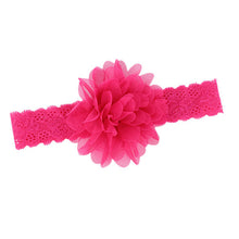 Girl Baby Ruffle Flower Lace Hairband Elastic Headband Baby BlackHair Band HeaddressSM6