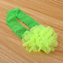 Girl Baby Ruffle Flower Lace Hairband Elastic Headband Baby BlackHair Band HeaddressSM6