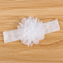 Girl Baby Ruffle Flower Lace Hairband Elastic Headband Baby BlackHair Band HeaddressSM6