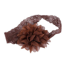 Girl Baby Ruffle Flower Lace Hairband Elastic Headband Baby BlackHair Band HeaddressSM6