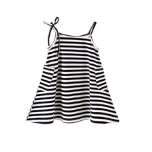 Girls Dress Sleeveless Striped Strapy Loose Family Fitted Clothes Roupas Infantis Menina Vestidos PY2 SM6