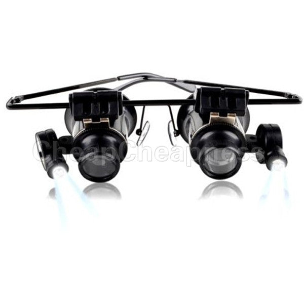 Glass Loupe Lens Eye Jeweler Watch Repair 20X Magnifier Magnifying LED Light Jewelry Tools Equipments For Sale SM6