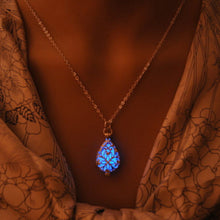 Glow In The Dark Locket Silver Hollow Glowing Stone Pendant Luminous Statement Chocker Pendants Necklace For Women SM6