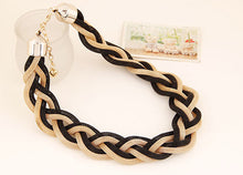 Golden   Black Short Necklace Zinc Alloy Costume Accessory Choker Necklace SM6