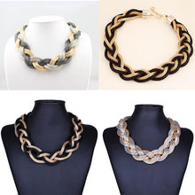 Golden   Black Short Necklace Zinc Alloy Costume Accessory Choker Necklace SM6