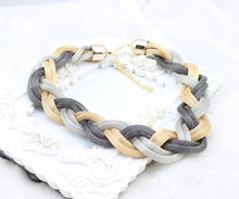 Golden   Black Short Necklace Zinc Alloy Costume Accessory Choker Necklace SM6