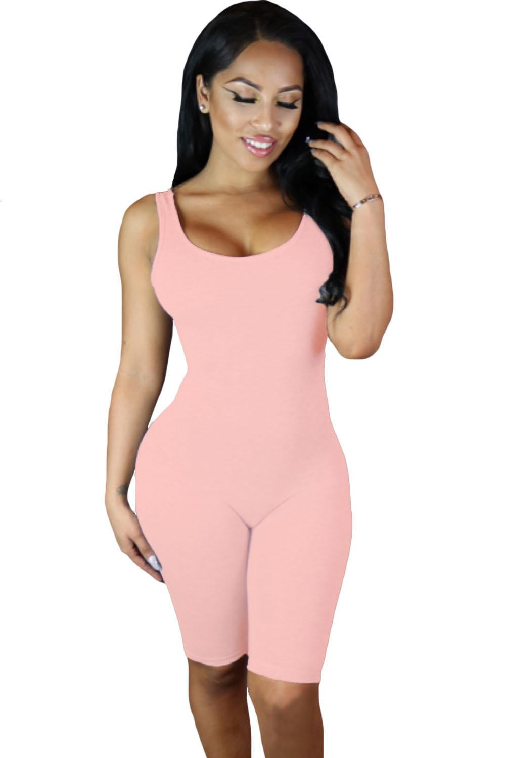 Good Stretch Black Sport Rompers  Jumpsuit Playsuit Bodycon Casual Sport Jumpsuit Shorts  Sports Suits 64016 SM6