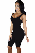Good Stretch Black Sport Rompers  Jumpsuit Playsuit Bodycon Casual Sport Jumpsuit Shorts  Sports Suits 64016 SM6