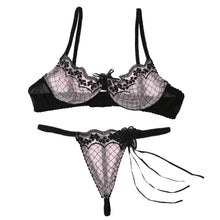 Sexy Lingerie Set Women Babydoll Underwear Sheer Mesh Lace Underwire Floral Bra G-string Sleepwear Night Gown Nightwear Suit SM6