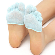 Half Foot Socks Finger Skid Peep Toe Anti Slip Pilates Ankle Durable High Heel Half Open Five Calcetines Socks SM6