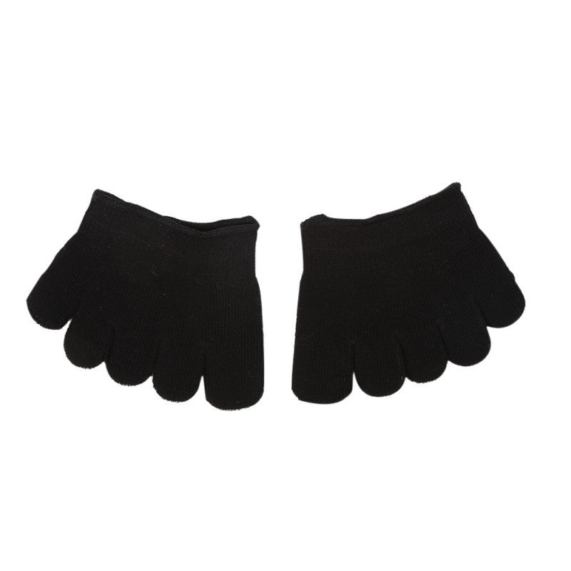 Half Foot Socks Finger Skid Peep Toe Anti Slip Pilates Ankle Durable High Heel Half Open Five Calcetines Socks SM6