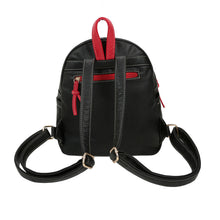 Harajuku Vintage Women Backpack PU Leather Leaf Applique Zipper Mini Schoolbag Casual Travel Bag Teenage Girls Black Rugzak SM6