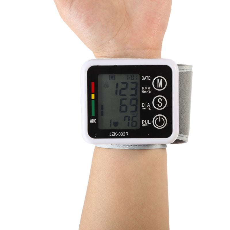Health Care Digital Automatic Wrist Blood Pressure Monitor Meter Cuff Blood Pressure Measurement Health Sphygmomanometer SM6