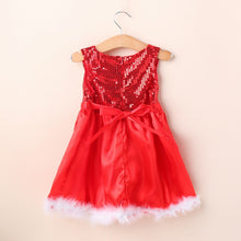 Baby Girl Toddler Wedding Sundress Red Sequin Sleeveless Party Dresses SM6
