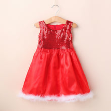 Baby Girl Toddler Wedding Sundress Red Sequin Sleeveless Party Dresses SM6