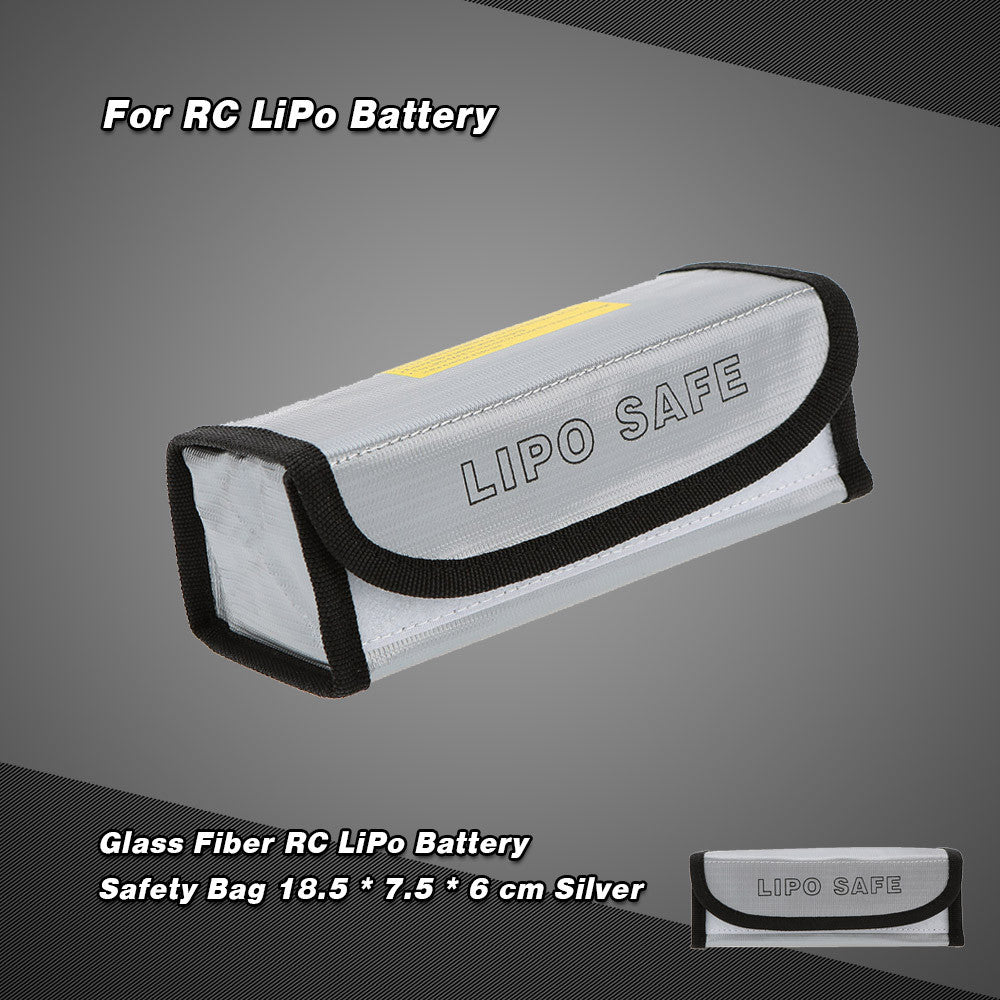 RC Fireproof LiPo Battery Safety Bag Safe Guard Charge Sack for LiPo Battery Charging 185 * 75 * 6 cm SM6
