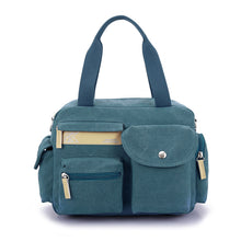 Women Canvas Crossbody Bag Durable Handbag Zipper Hasp Multi-pockets Casual School Bag Bolsa Feminina  SM6