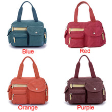 Women Canvas Crossbody Bag Durable Handbag Zipper Hasp Multi-pockets Casual School Bag Bolsa Feminina  SM6