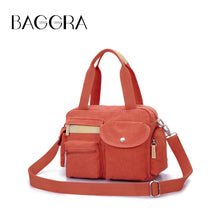 Women Canvas Crossbody Bag Durable Handbag Zipper Hasp Multi-pockets Casual School Bag Bolsa Feminina  SM6