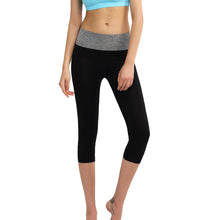 Women Short Leggings Contrast Elastic Waist Cropped Women Leggings Jeggings Leggins SM6