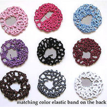 Bun Cover Snood Hair Net Ballet Dance Skating Chic Crochet Beautiful Colors SM6