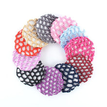 Bun Cover Snood Hair Net Ballet Dance Skating Chic Crochet Beautiful Colors SM6