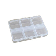 6 D Tablet Pill Box Holder Medicine Case Storage Organizer Container P1 SM6
