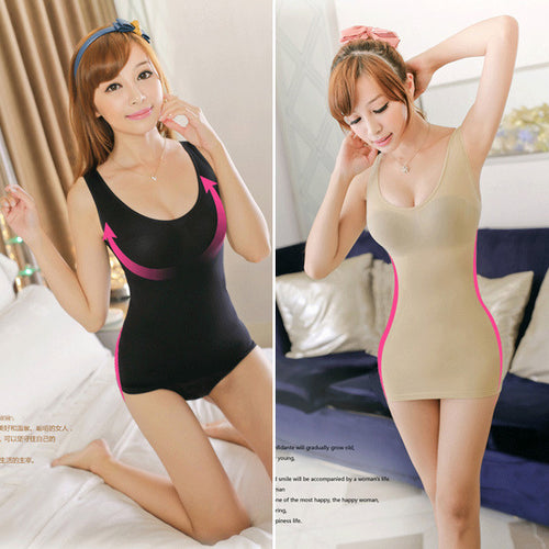 Body Shapers Women Sexy Women Waist Trainer Slim Tops Push -up Long Vest Underwear Tops  SM6